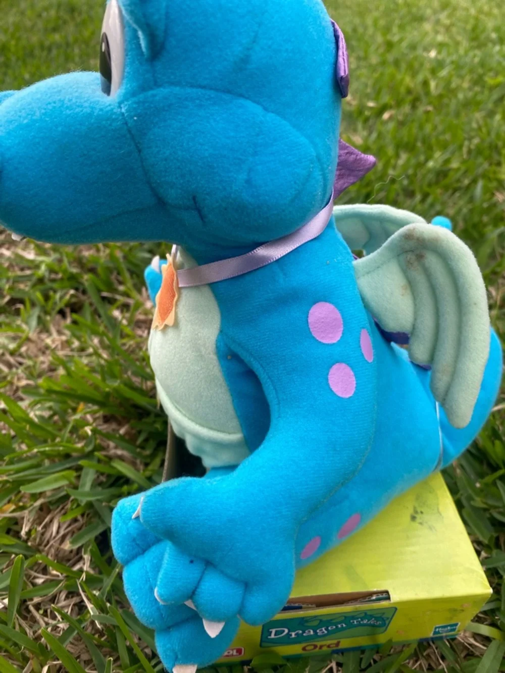 Playskool Dragon Tales Ord Plush Toy - Blue & Light Green